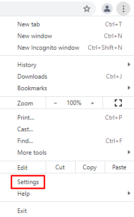 setting chrome