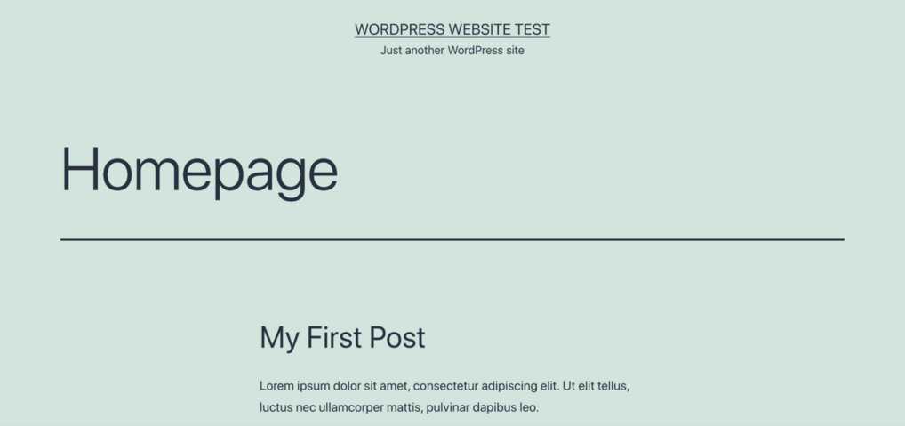 tes homepage