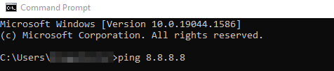 ping command di windows