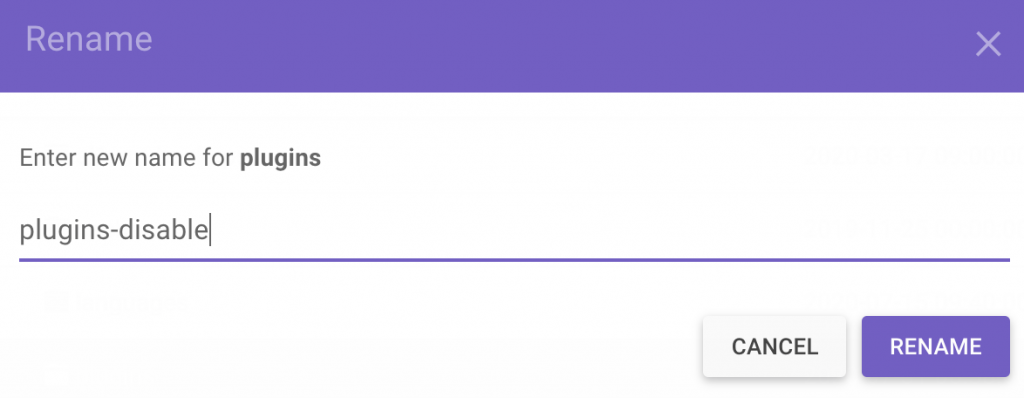 ganti nama plugin
