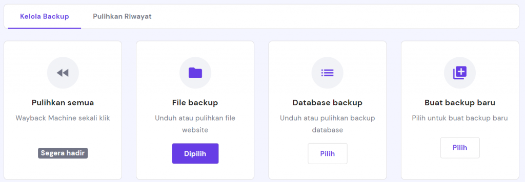 kelola backup