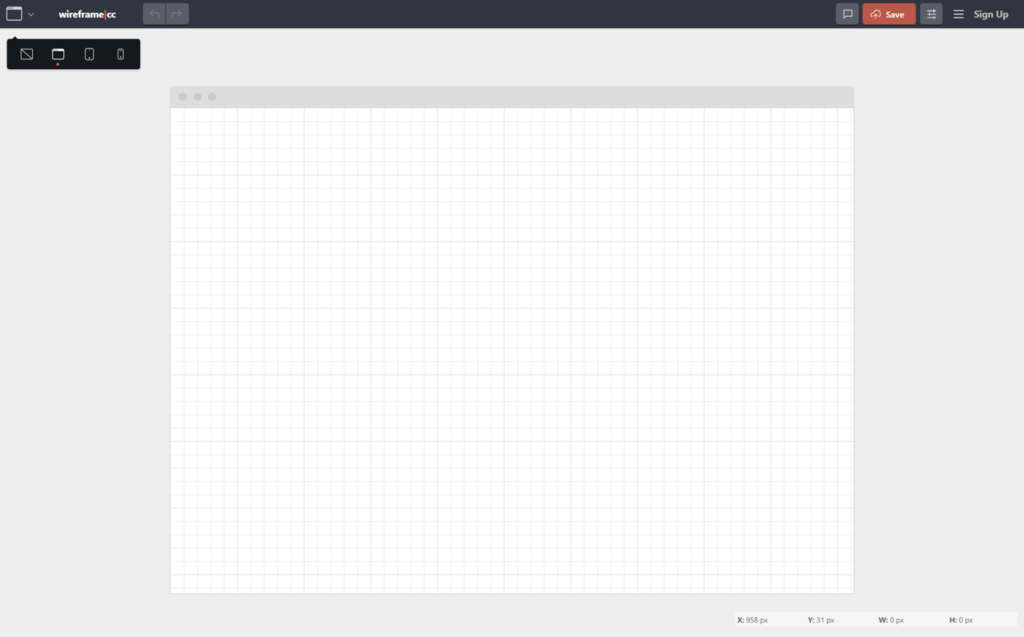 halaman beranda wireframe cc