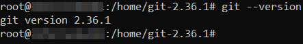 command untuk mengecek versi git