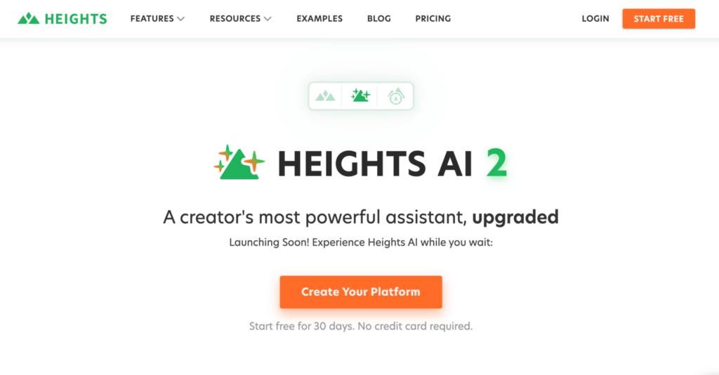 homepage heights ai untuk membantu membuat produk digital dan menghasilkan uang dengan ai