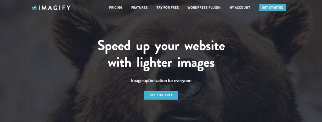 Imagify Image Optimizer website