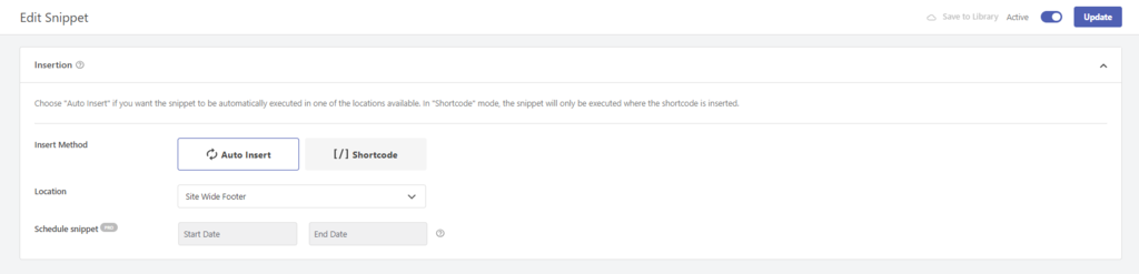 auto insert di plugin wpcode