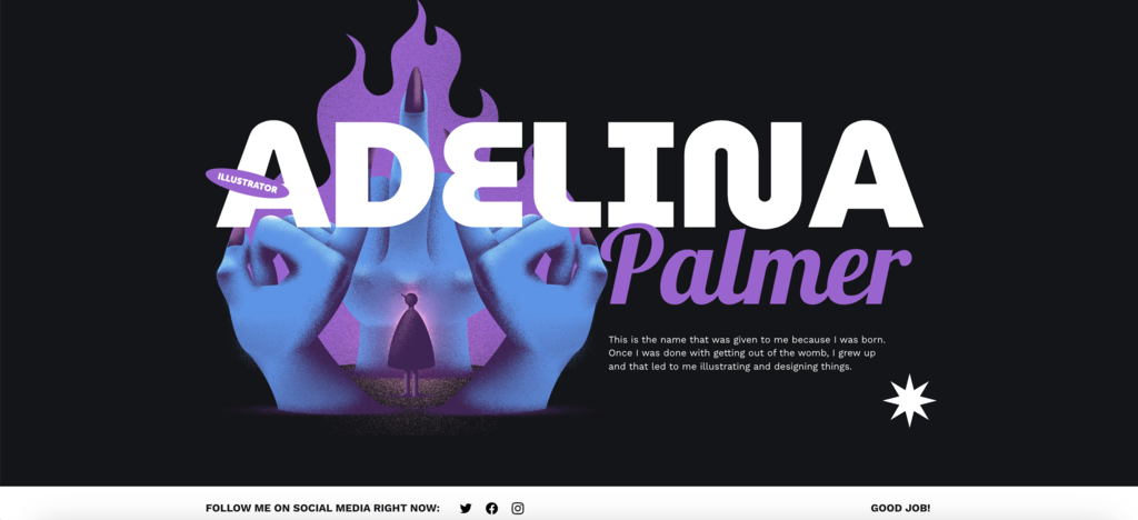 template adelina palmer