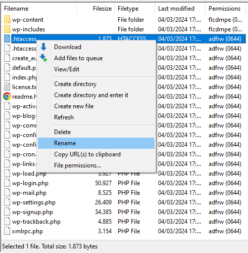 mengelola direktori lokal dan remote di filezilla