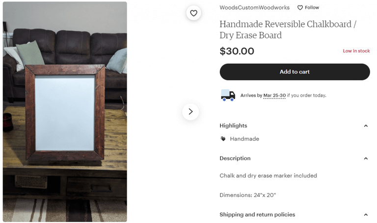 dry erase board sebagai barang jualan