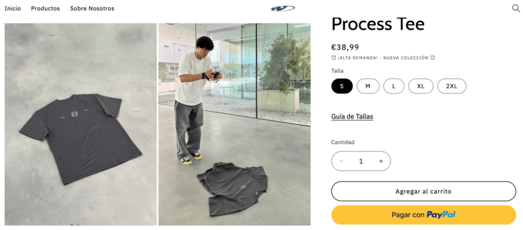Halaman produk di website Aware Corp