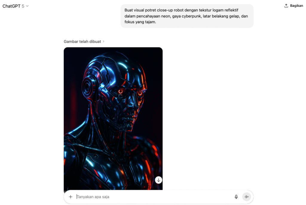 Contoh membuat prompt AI yang baik di DALL-E untuk membuat gambar