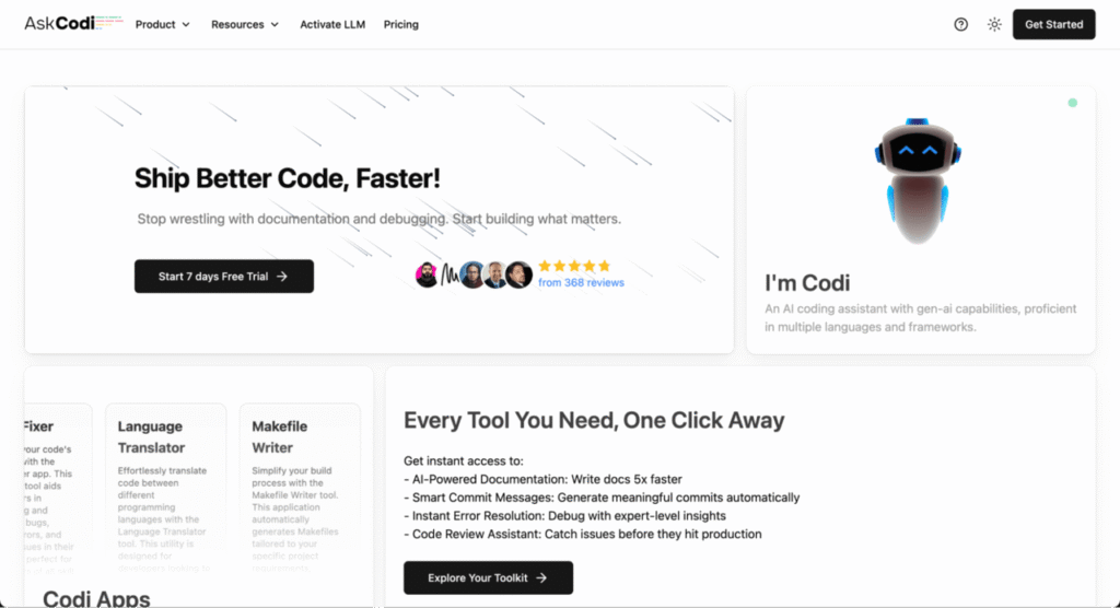 Homepage Askcodi