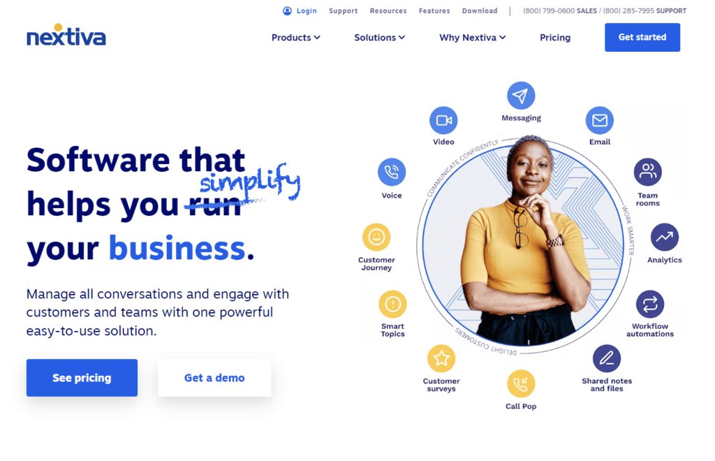 Homepage Nextiva