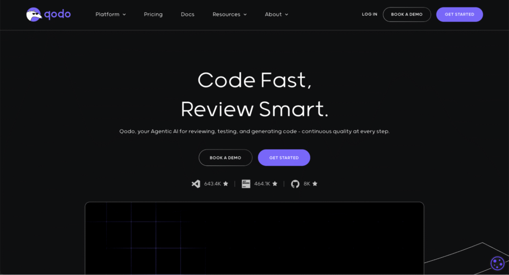 Homepage Qodo