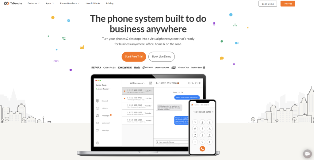 Homepage Talkroute