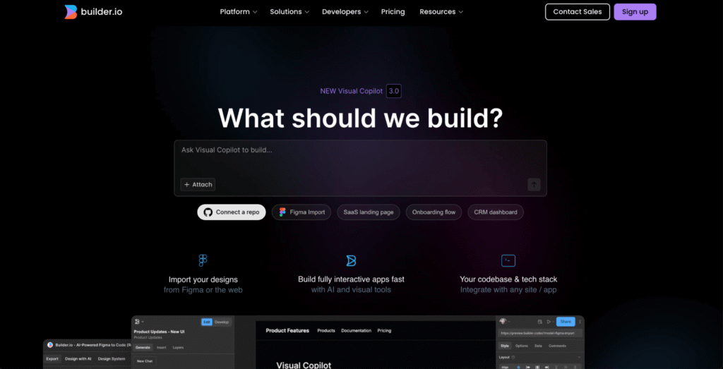 Homepage Visual Copilot
