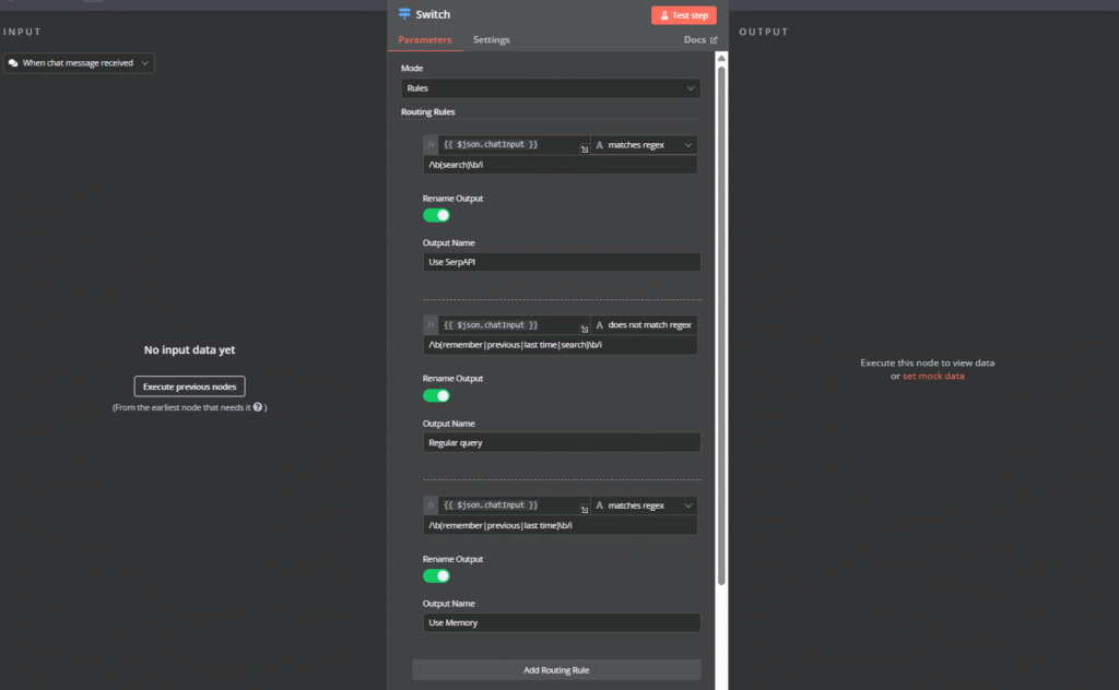 Konfigurasi node switch