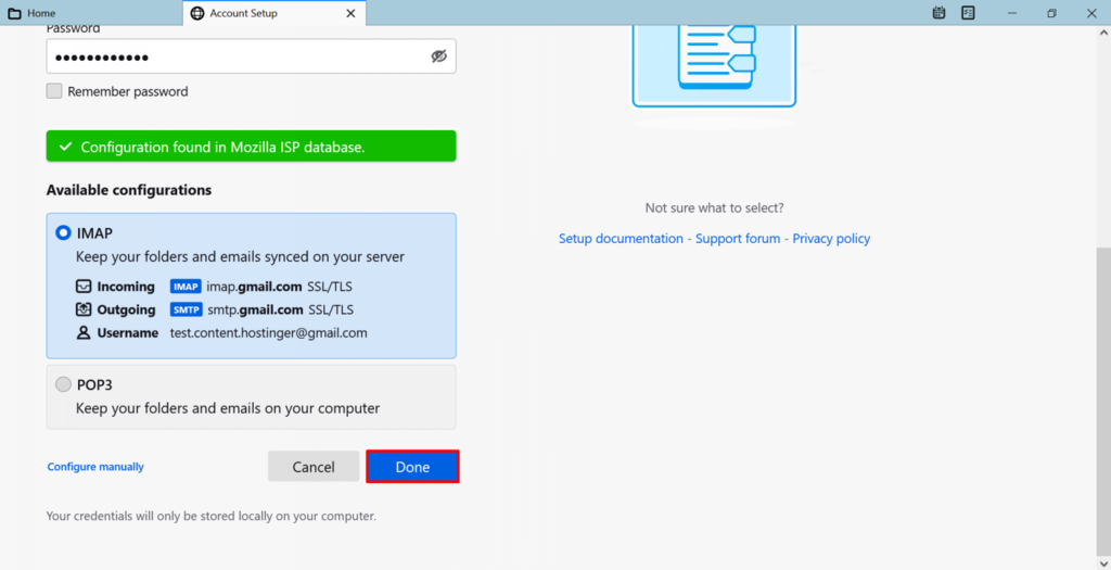 Thunderbird Email Setup: Automatic and Manual Methods