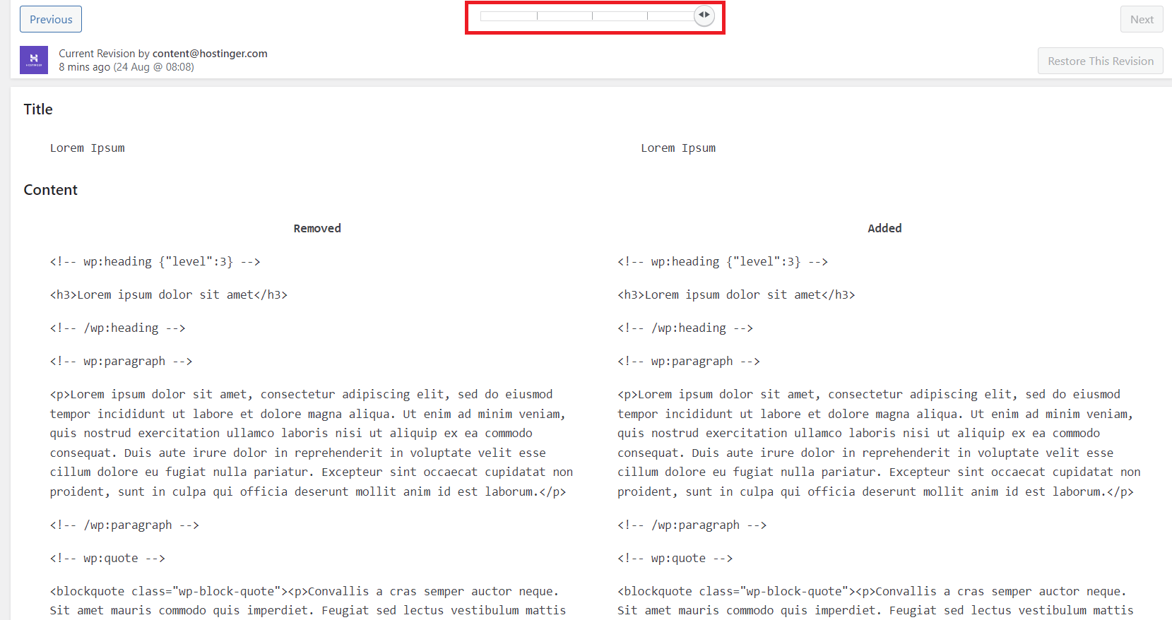 How to Undo Changes in WordPress Using Revisions Feature