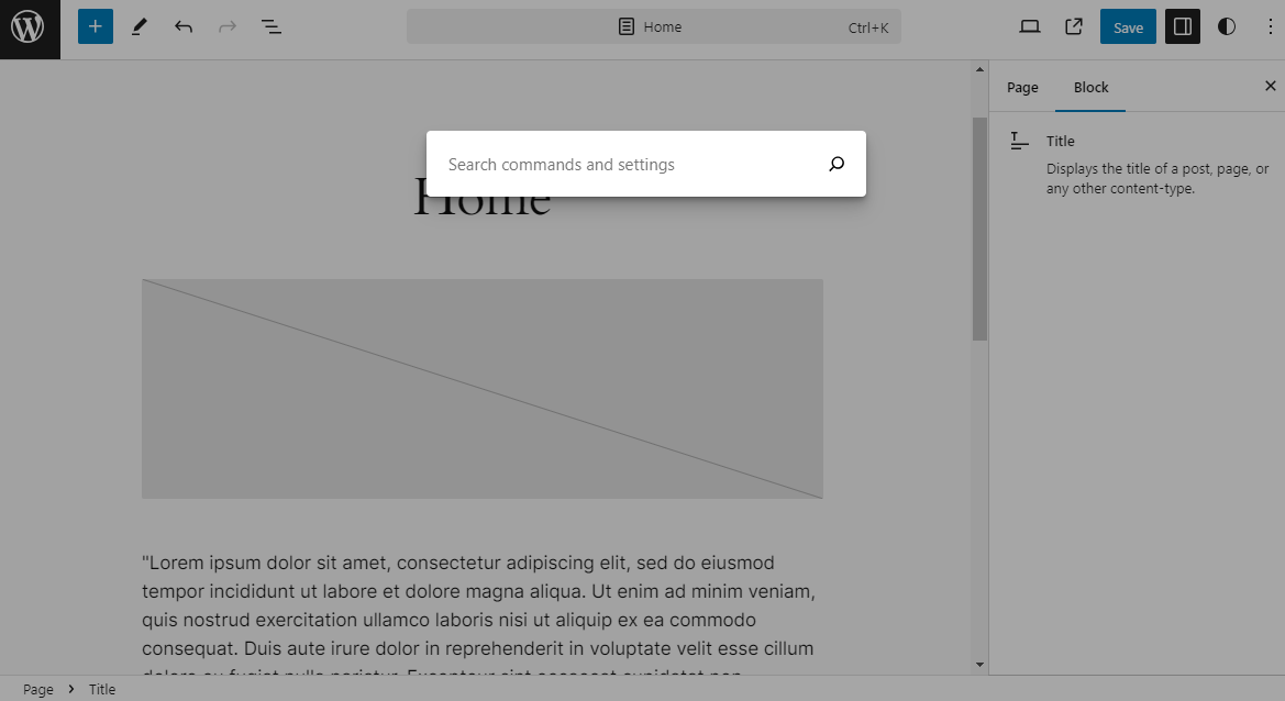 Using the WordPress Command Palette to work faster and smarter