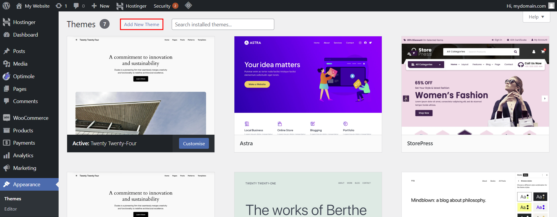 How to install a WordPress theme using the dashboard, manual upload ...