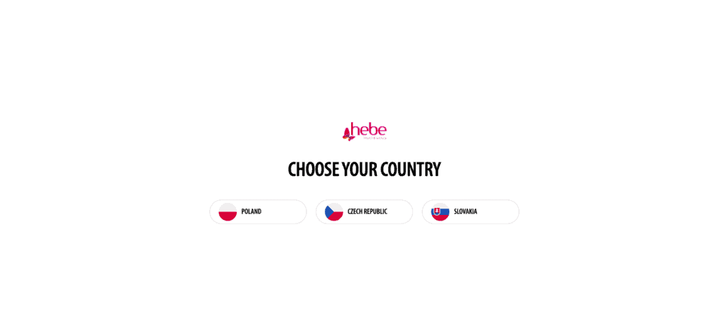 Splash page di hebe