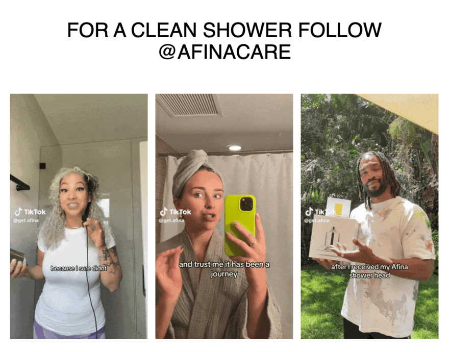 Email di benvenuto di Afina che mostra il contenuto della prova sociale