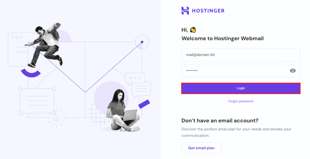 Accesso alla webmail di Hostinger