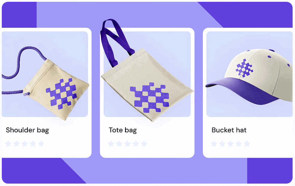 Mockup di prodotti di print on demand