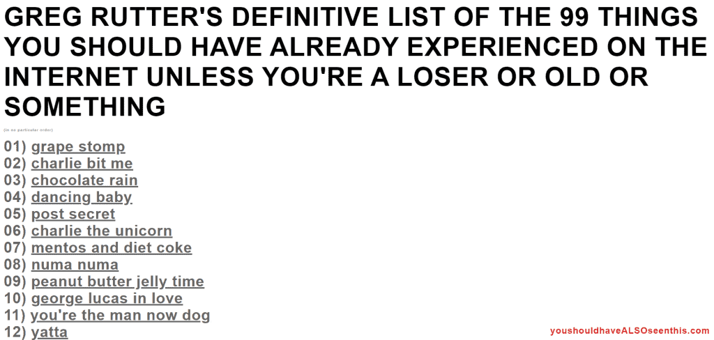 Avreste dovuto vedere questa homepage