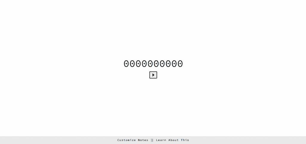 Lettore musicale binario homepage