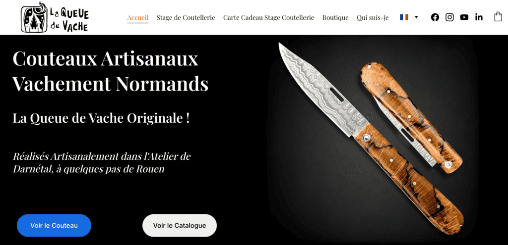 Home page di La Queue de Vache