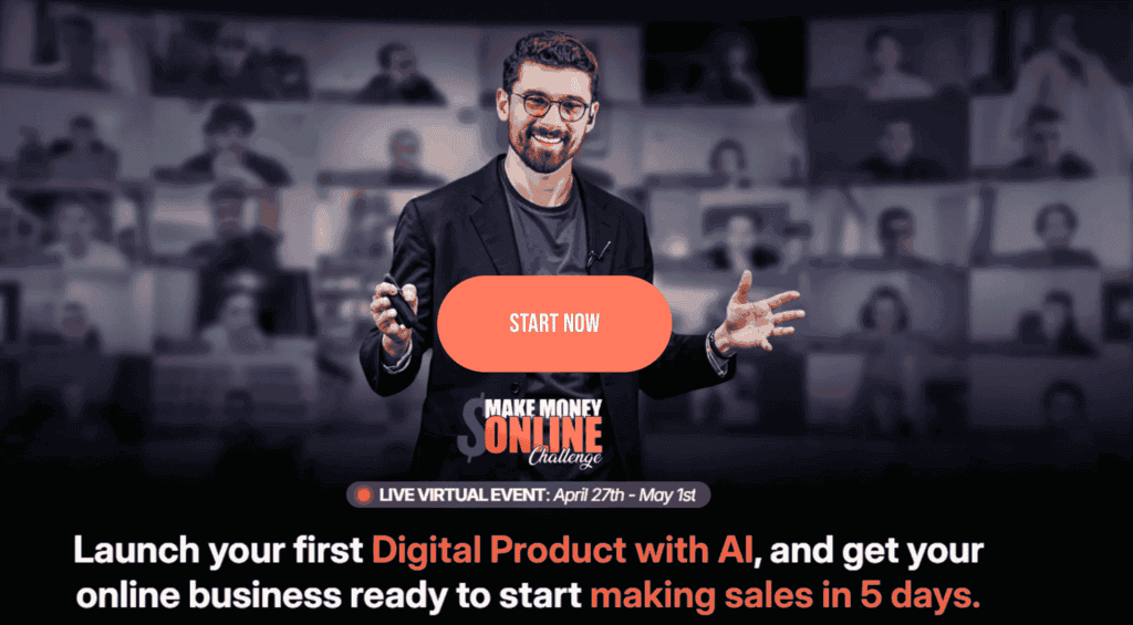 Homepage di Event Monetise