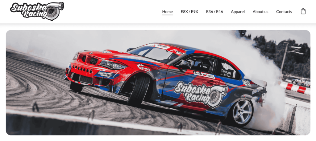Homepage di Suboske Racing