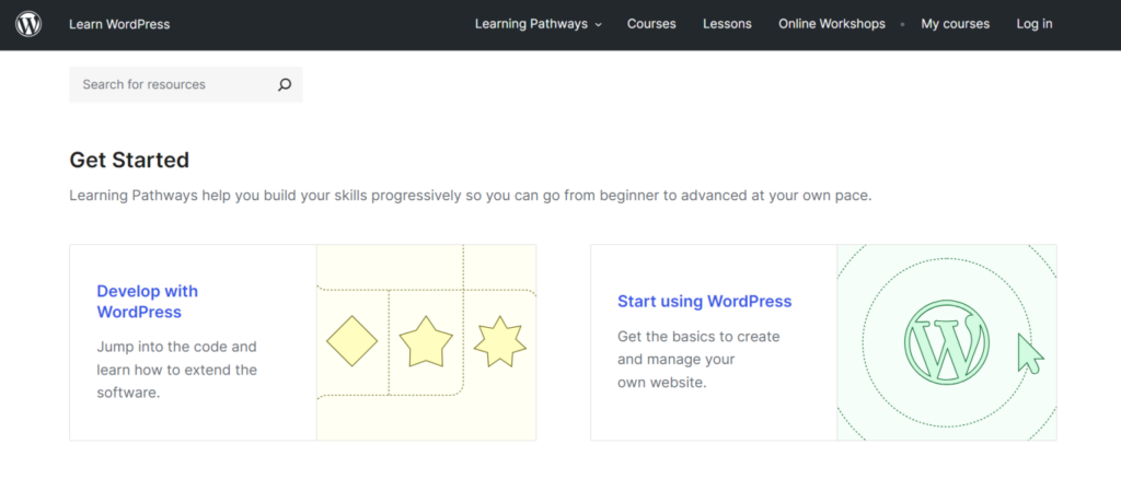 Learn WordPressのホームページ
