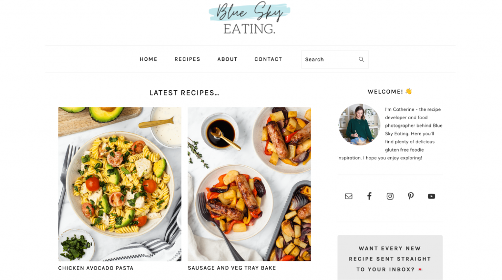 Blue Sky EatingのWebサイト