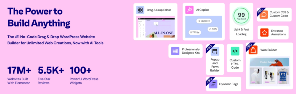 Elementor 플러그인 배너