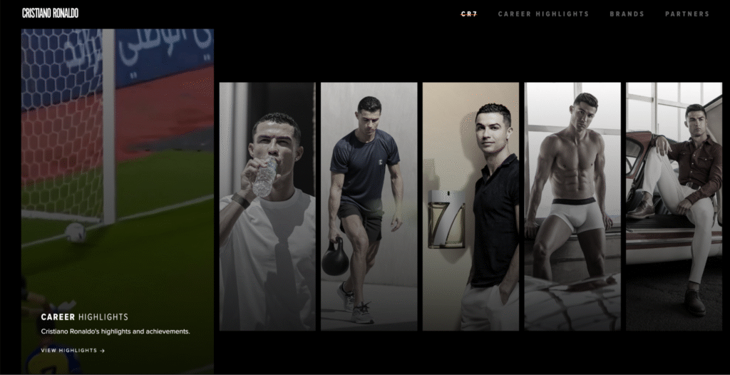Christiano Ronaldo 홈페이지