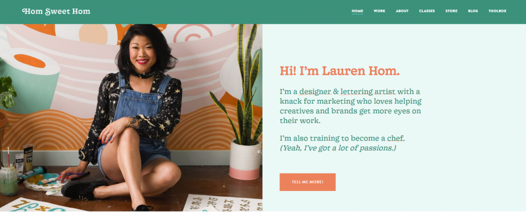 Lauren Hom 홈페이지