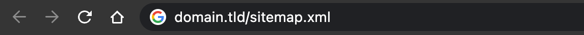 Svetainės žemėlapio URL
