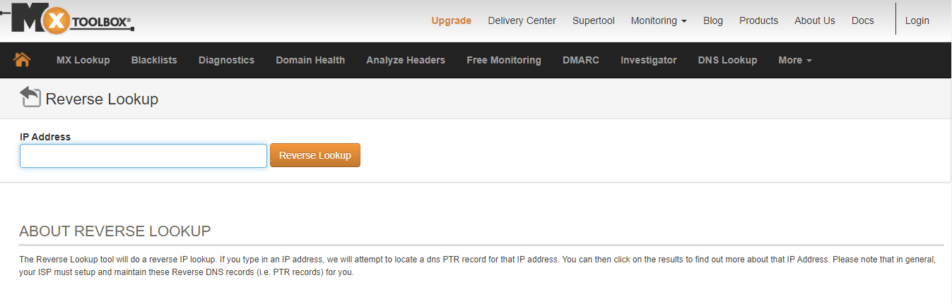 Comprueba tu registro PTR con una herramienta online