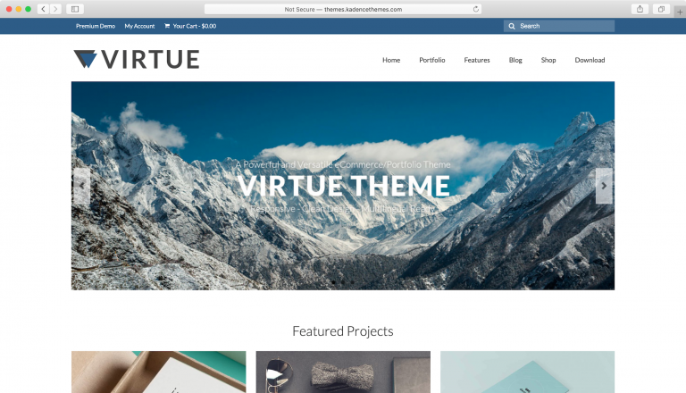 Plantilla de WordPress Virtue