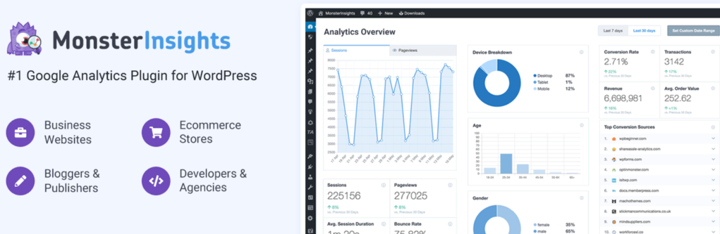 Plugin MonsterInsights
