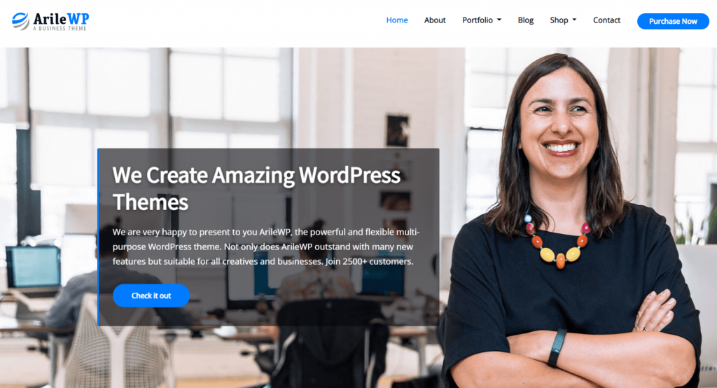 Temas de WordPress para negocios ArileWP