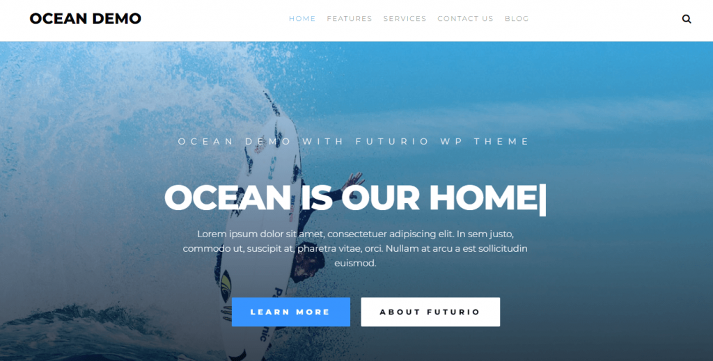Tema de WordPress Futurio
