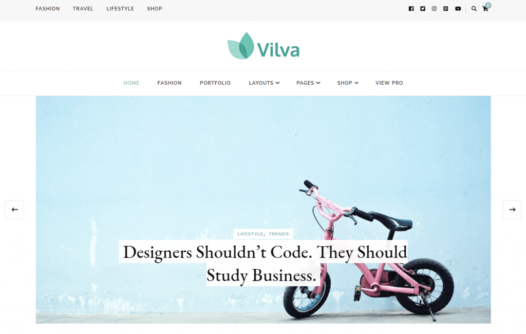 Plantilla de WordPress Vilva