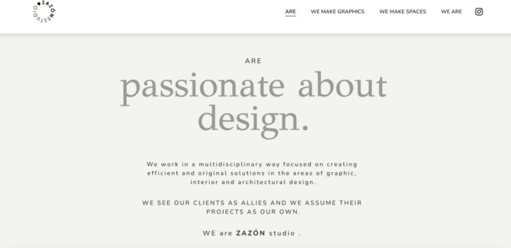 Sitio web de ZAZ&Oacute;N Studio