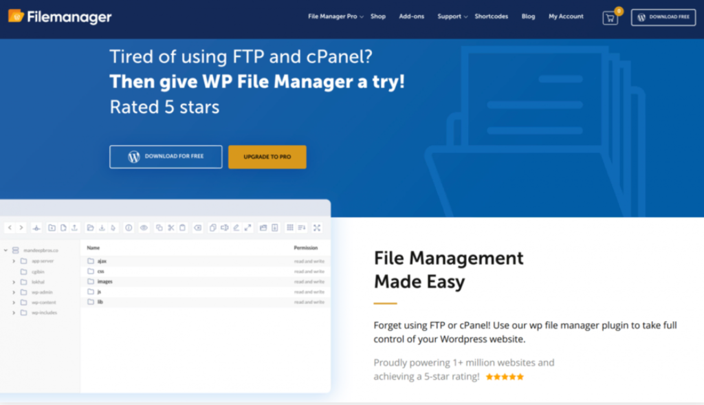 Los mejores plugins del gestor de archivos WordPress