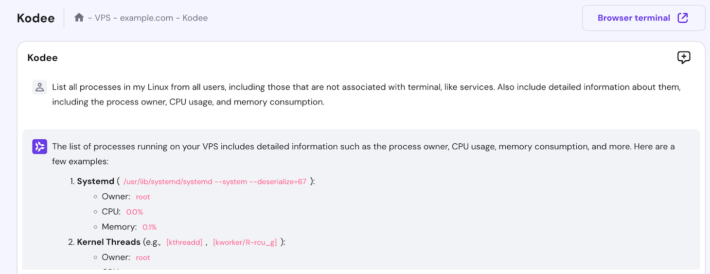 How to check and list running processes in Linux
