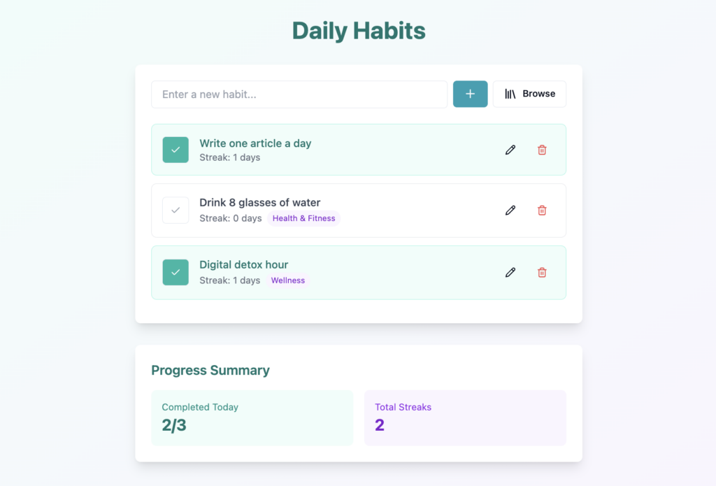 How I Built A Habit tracking Web App With Hostinger Horizons